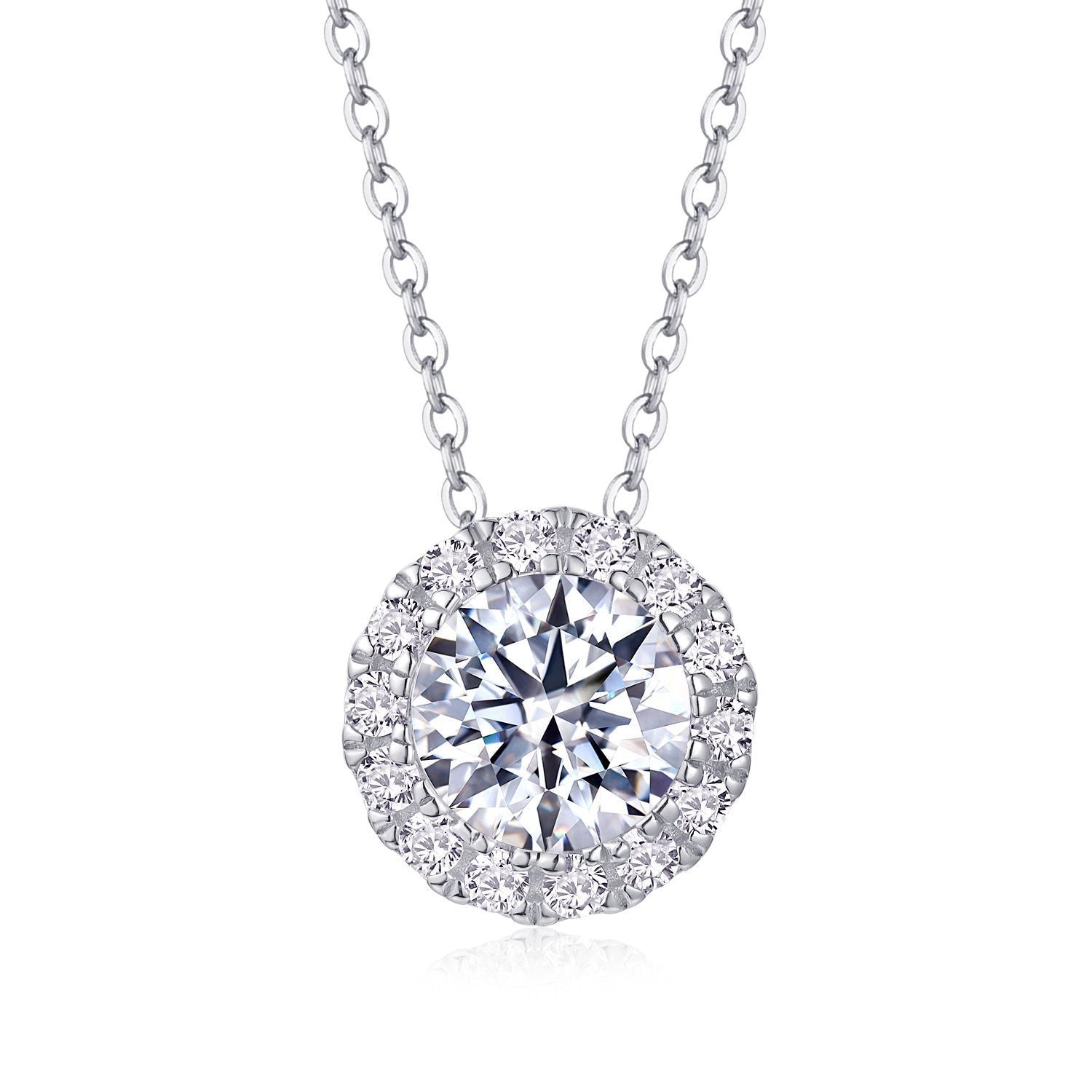 All-match Simple Leisure Fashion Moissanite Yis Style Horse Eye Pendant Necklace