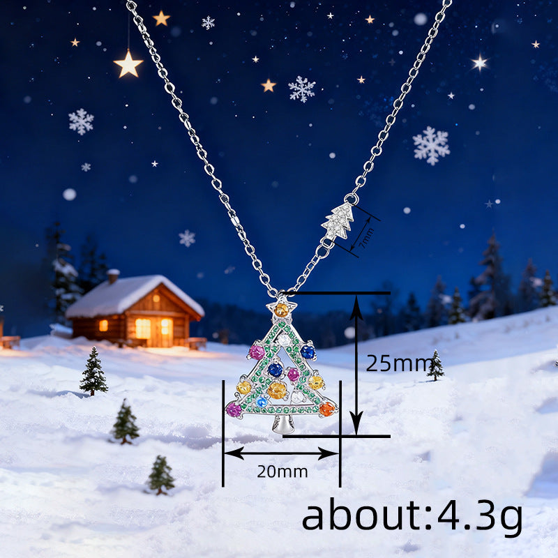 Christmas Christmas Tree Necklace For Women