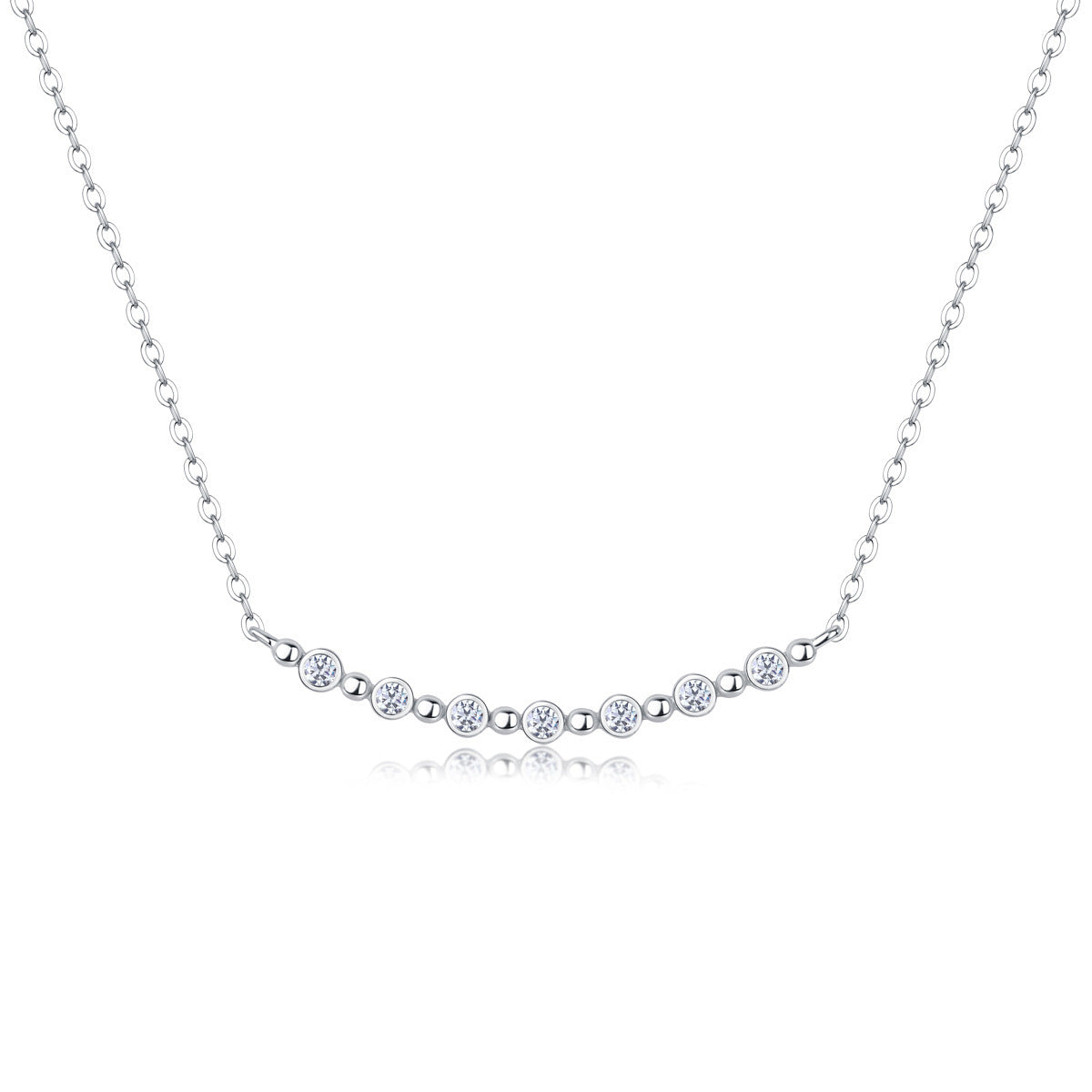 All-match Simple Leisure Fashion Moissanite Yis Style Horse Eye Pendant Necklace