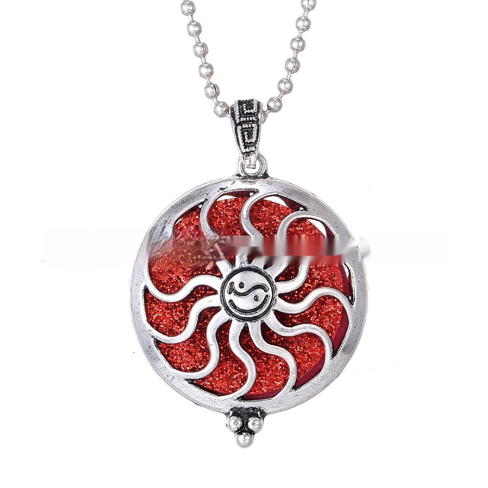 30mm Owl Essential Oil Diffusion Hollow Couple Lucky Tree Magnet Perfume Box Pendant